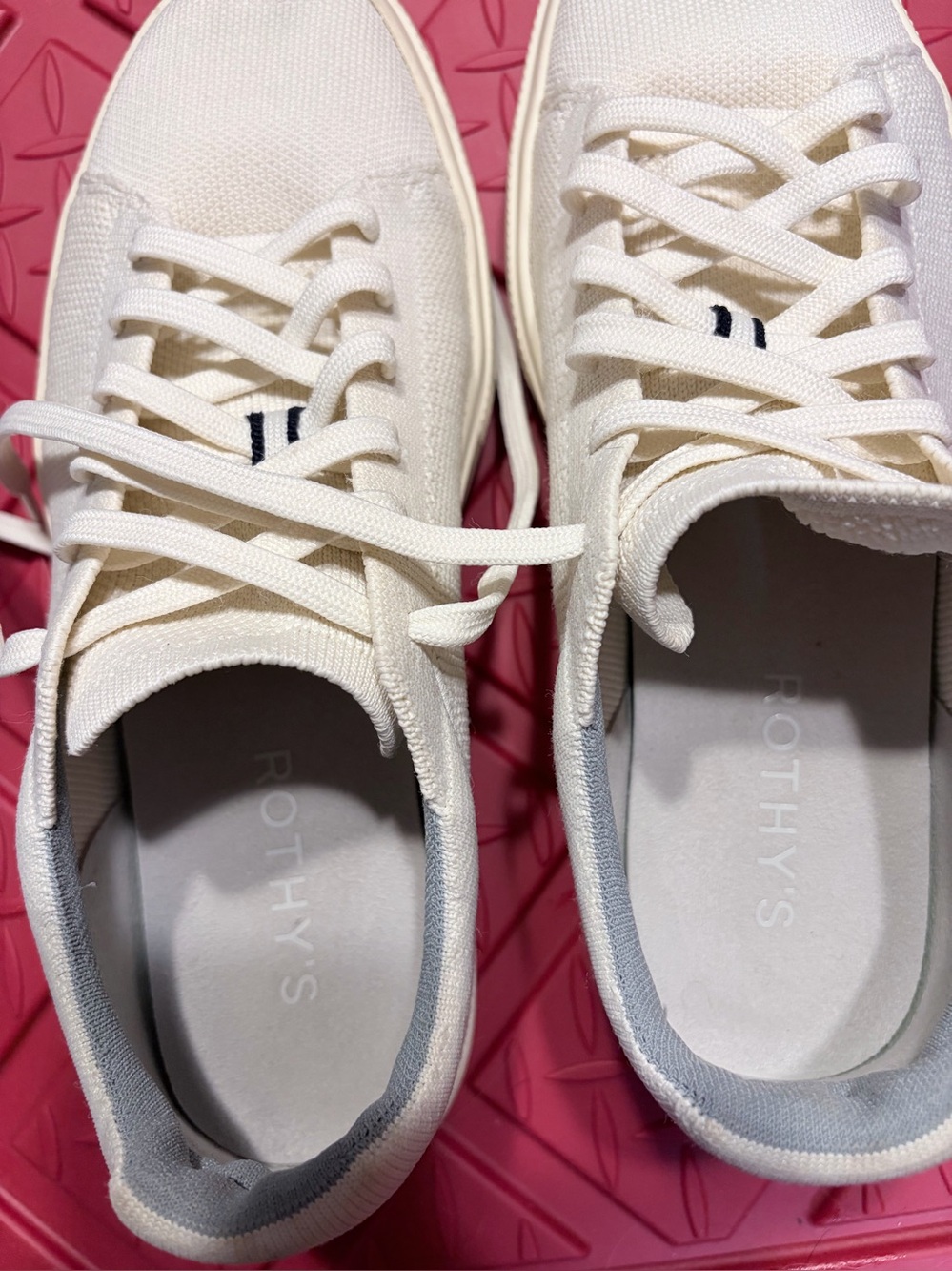 Rothy’s RS02 Cream Knit Sneakers - Picture 3 of 9